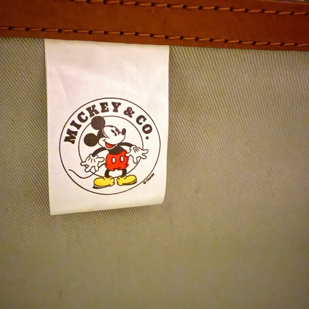 Disney Mickey Mouse Leather Trim Duffel Bag - Picture 7 of 14